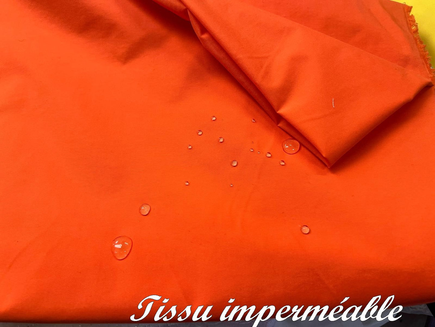 Orange Waterproof Fabric By The Meter Sewing.