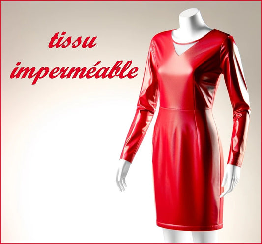 Red Waterproof Fabric By The Meter Sewing