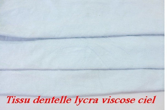 Sky blue viscose lycra jersey fabric - sold by the meter