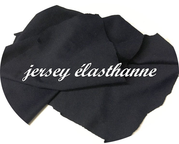 Navy Blue Lycra Viscose Jersey Fabric for Sewing