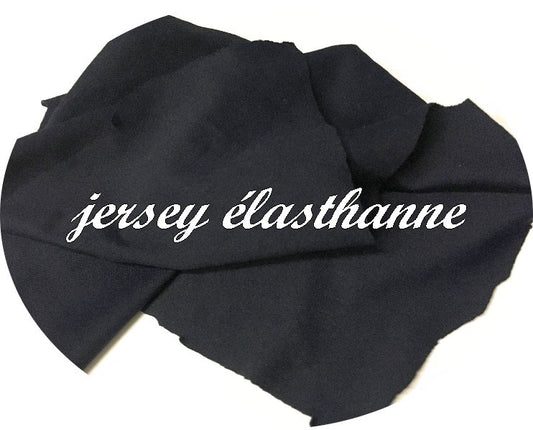 Navy Blue Lycra Viscose Jersey Fabric for Sewing