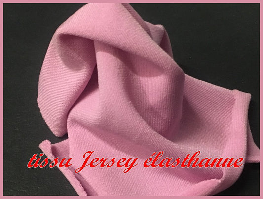 Lycra Viscose Jersey Fabric in Old Pink Color for Sewing