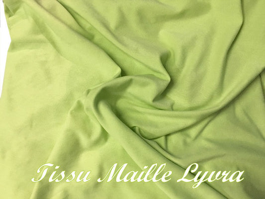 Pitch Mesh Lycra Fabric by the Meter in Lime Green for Sewing for Lingerie and Clothing.