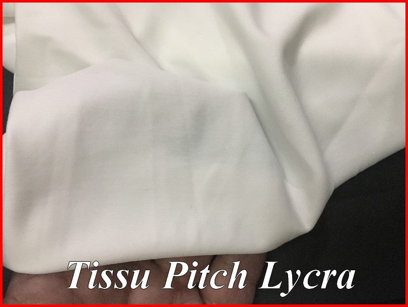 White Pitch Lycra Fabric by the Meter for Swimsuit Sewing.