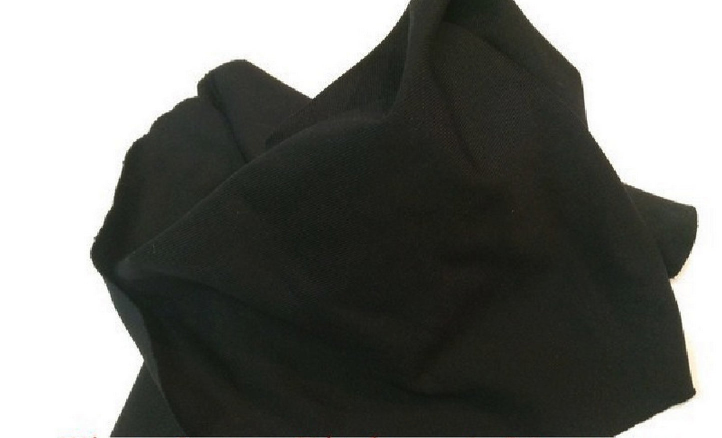 Black Pitch Lycra Fabric by the Meter for Sewing.