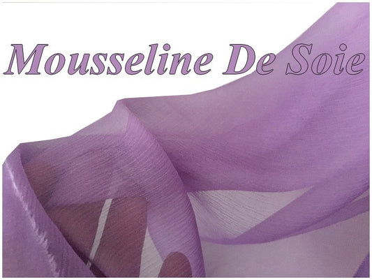 Tissu Mousseline De Soie Parme Au Mètre Pas cher Couture