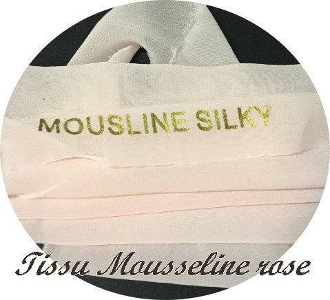 Silky Muslin Fabric By The Meter Pink Color For Sewing.