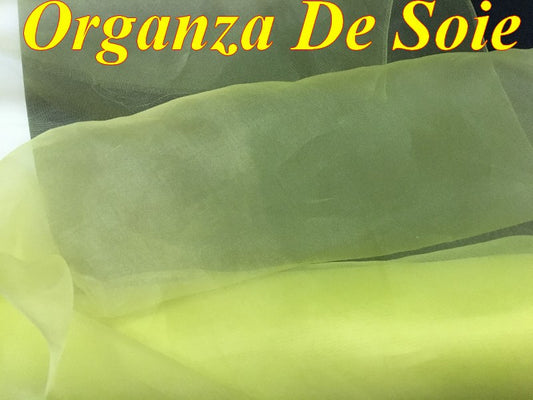 Tissu Organza De Soie Jaune Au Mètre Couture : Élégance Créative à Prix Abordable