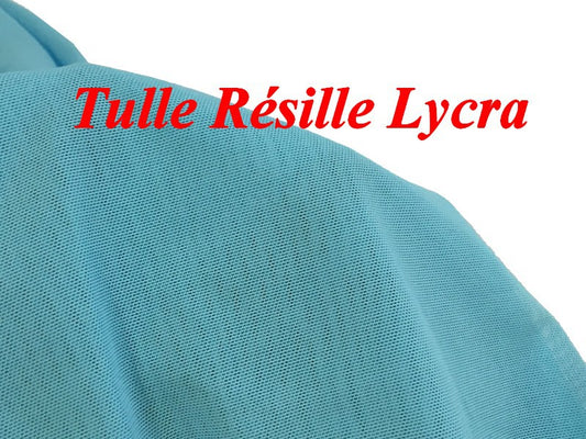 Tela de Malla Lycra por Metros en Color Turquesa para Maillots.