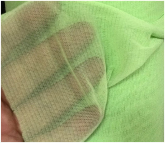 Tissu Résille Lycra Au Mètre  Vert Anis Pour Justaucorps.