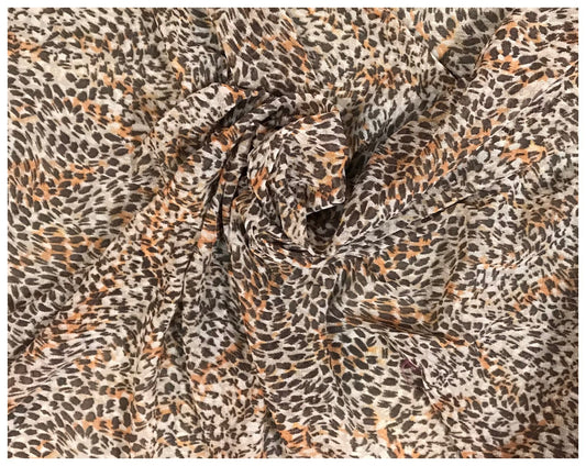 Tela de malla de licra fina con estampado de leopardo para coser por metros