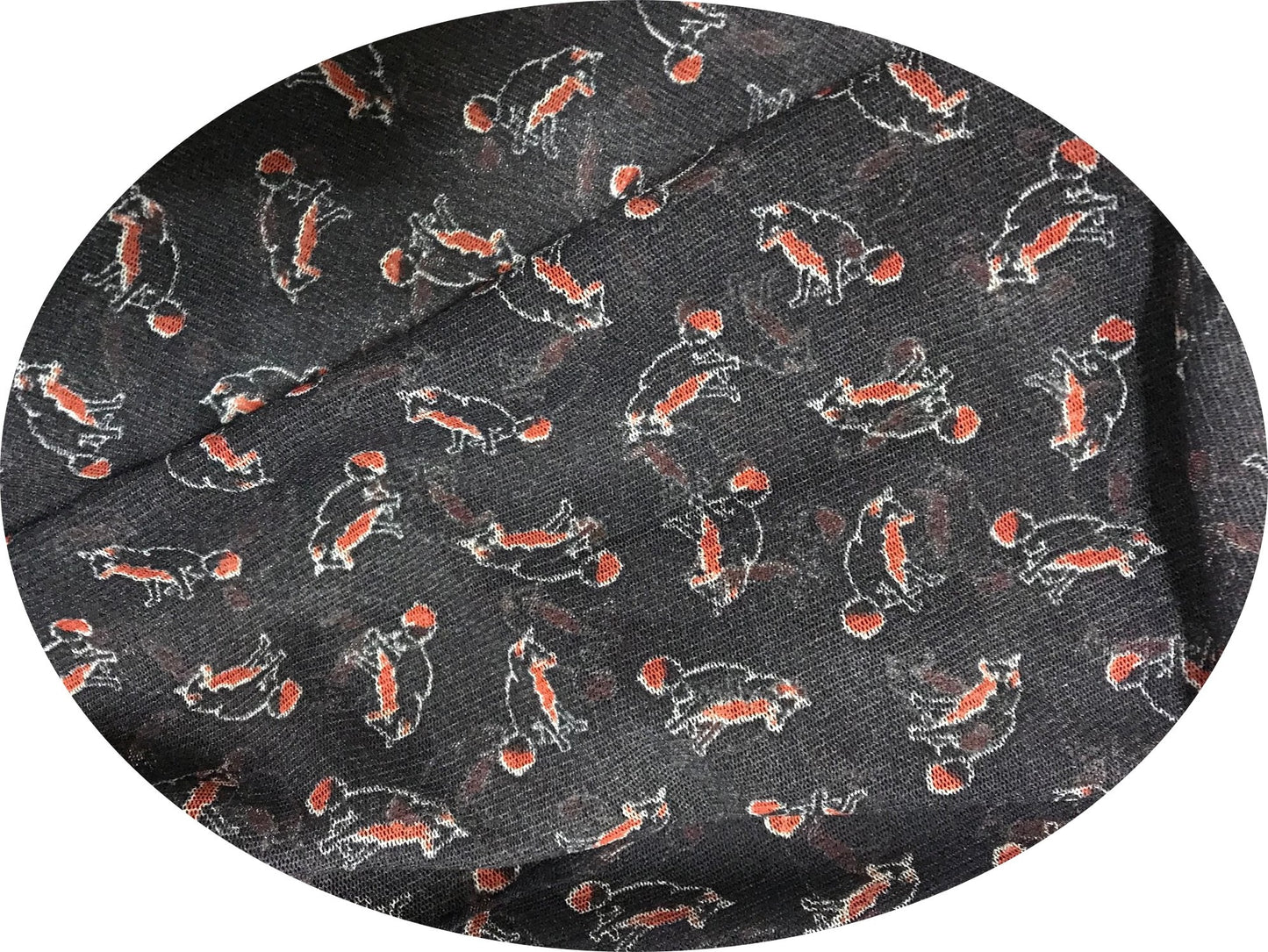 Tissu Résille Lycra Fine Imprimée animaux Extensible au Mètre