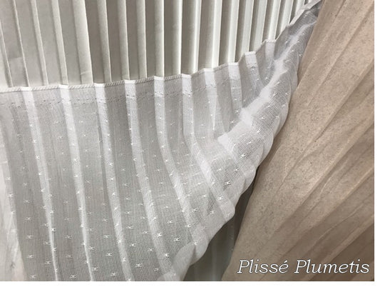 Tissu Tulle Plumetis Plissé  Blanc Couture, Décoration et Customisation.