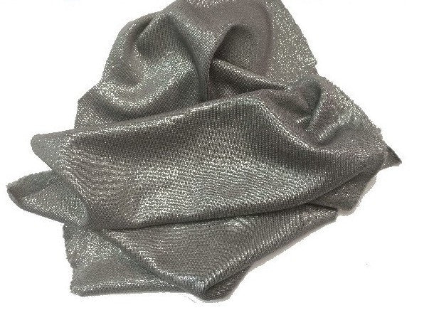 Tissy Lycra au Mètre Jersey Gris Brillant