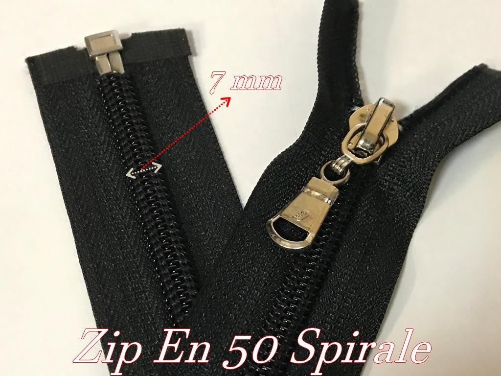 Zip Fermeture Eclair spirale Plastique en 50 cm A Glissière A Coudre Ouvrable : Couture de Qualité
