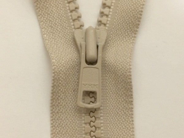 Zip Fermeture en 12 cm  Beige en Maille Injecté à Coudre  .