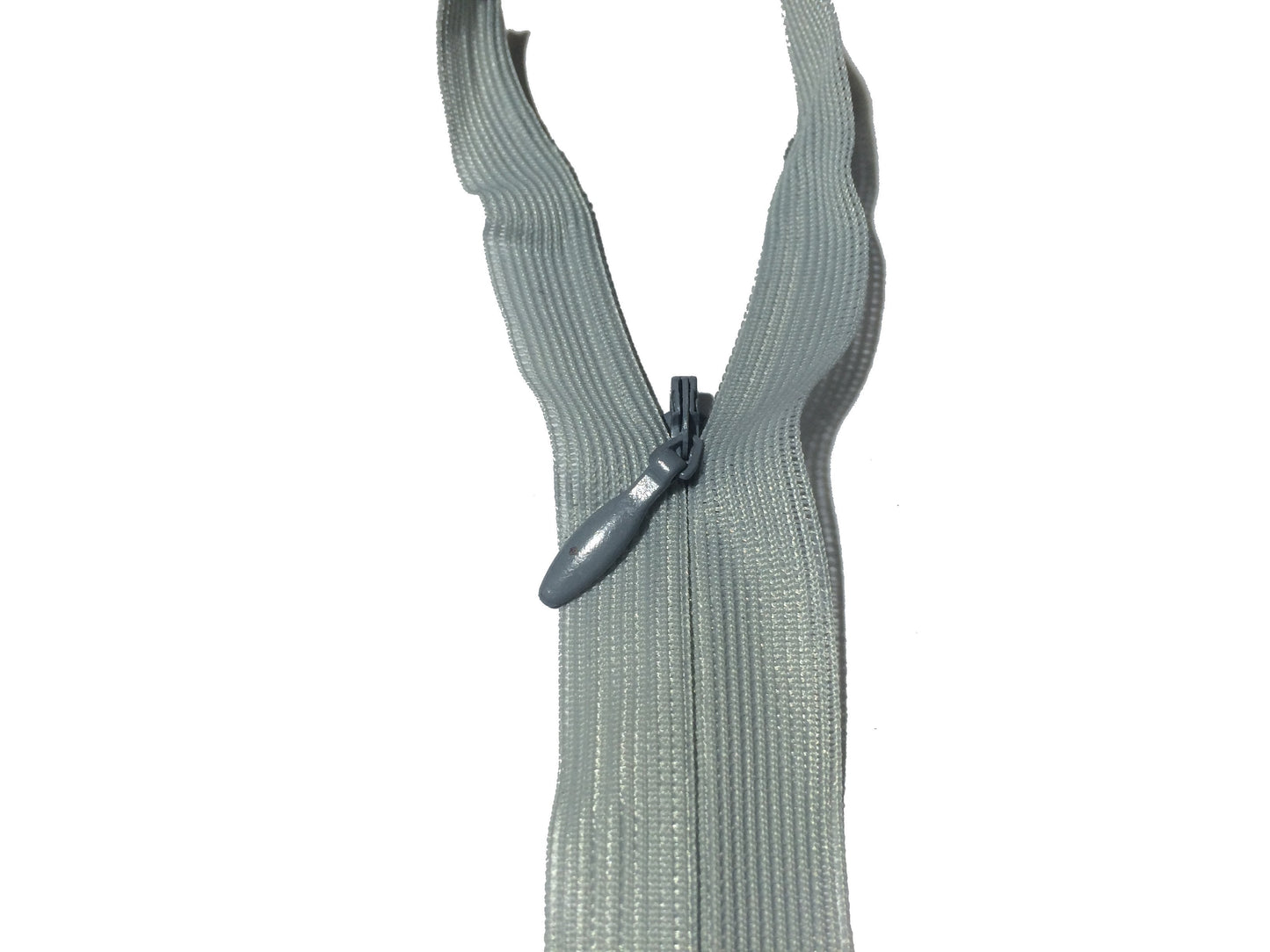 Zip invisible En 22 Cm, Coloris Gris , Non-Séparable, Pour Jupes, Pantalons, Robes